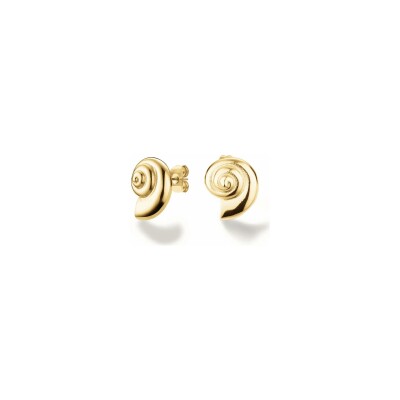 Boucles d'oreilles Rosefield en acier doré