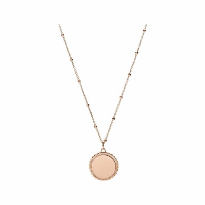 Collier FOSSIL Vintage Iconic en métal doré rose