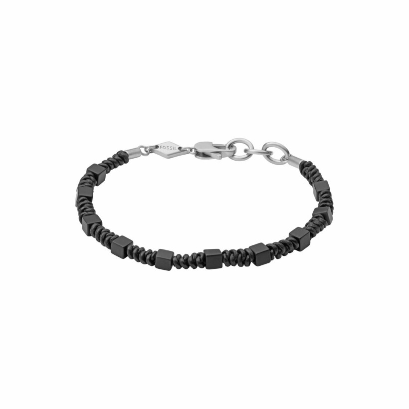 Bracelet FOSSIL Mens Dress en cuir et acier