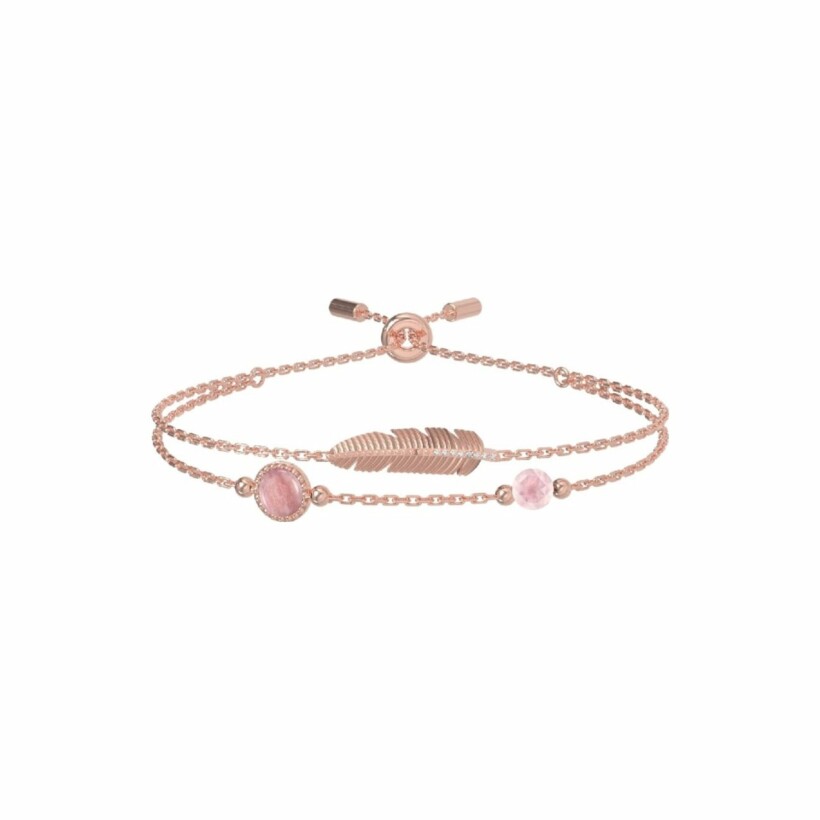 Bracelet FOSSIL Classics en métal doré rose