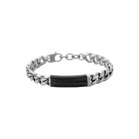 Bracelet FOSSIL Homme Classics en acier et cuir