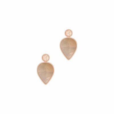 Boucles d'oreilles FOSSIL Val Salted Caramel en acier