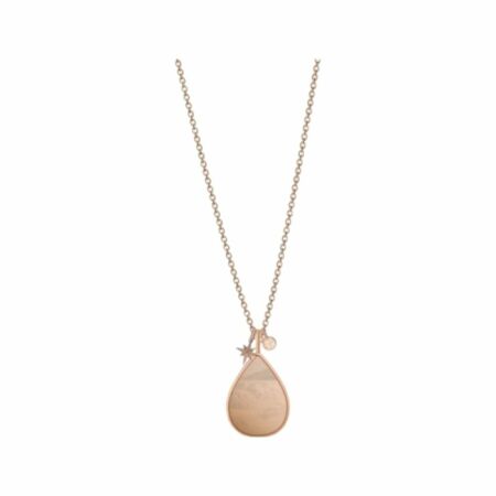 Collier FOSSIL Val Salted Caramel en acier