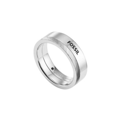 Bague FOSSIL Chevron en métal doré