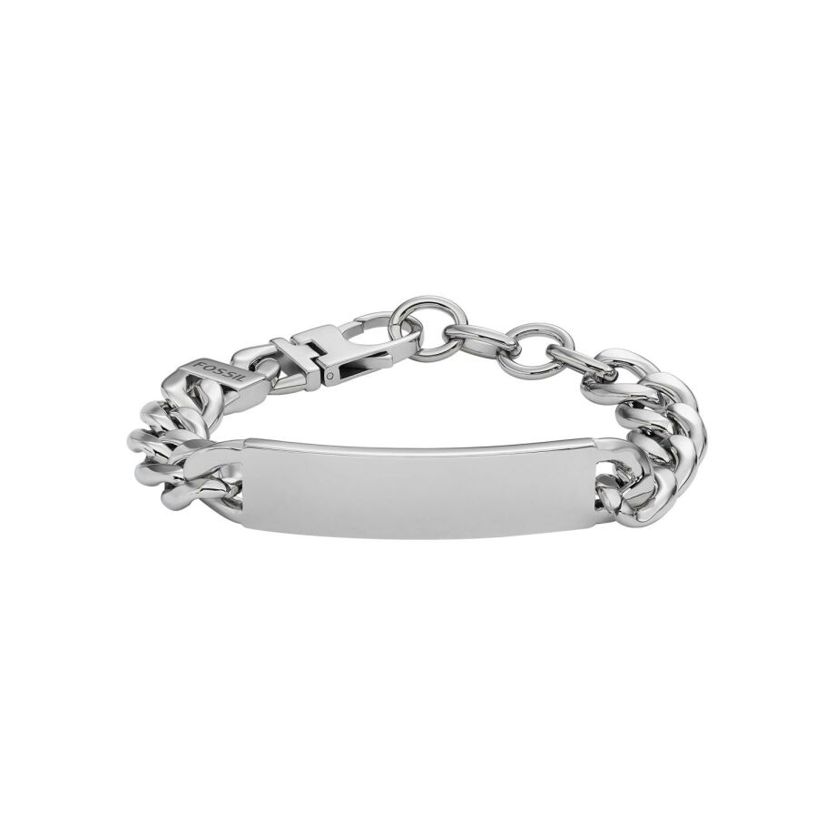 Bracelet Fossil Engravable en acier inoxydable