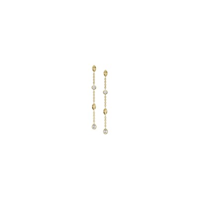 Boucles d'oreilles Fossil Seasonal Sparkle en acier doré