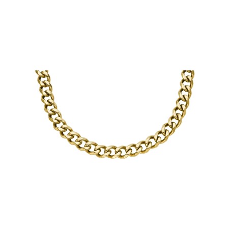 Collier Fossil Bold Chains en acier doré