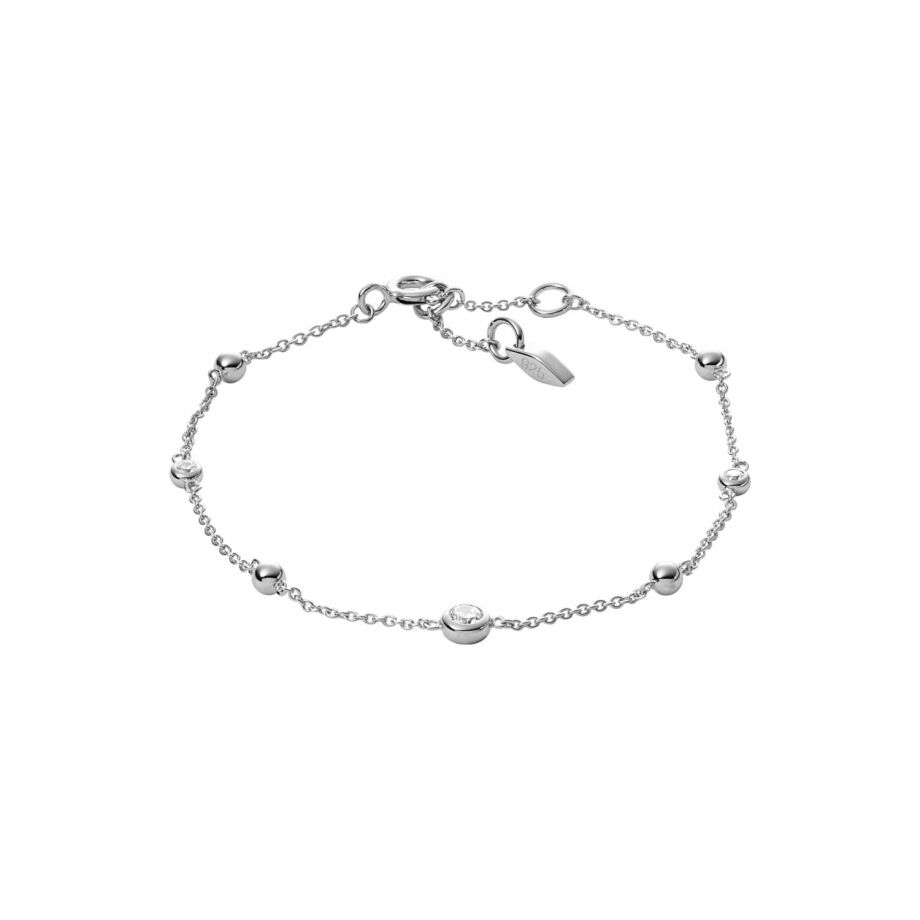 Bracelet FOSSIL Sterling Silver en argent et oxydes de zirconium