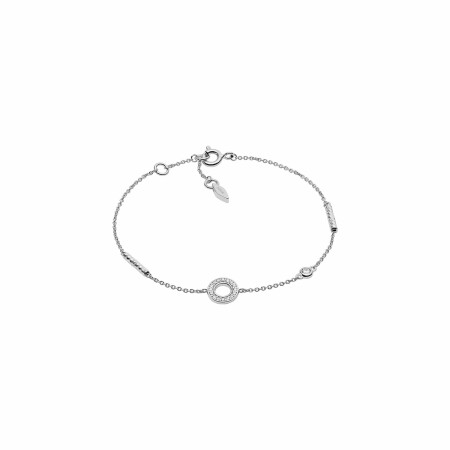 Bracelet FOSSIL Sterling Silver en argent et oxydes de zirconium