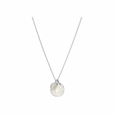 Collier FOSSIL Sterling Silver en argent et nacre