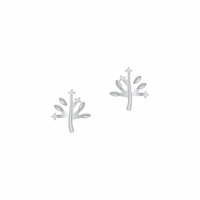 Boucles d'oreilles FOSSIL Elliott Tree Of Life en argent