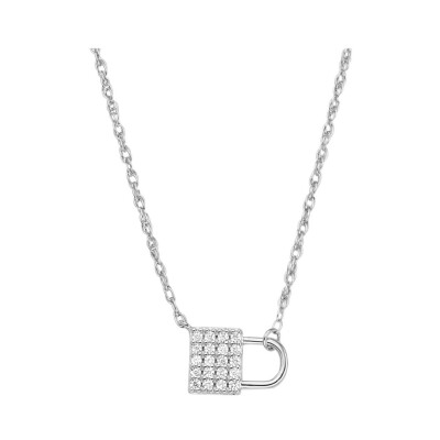 Collier Fossil Lock en argent