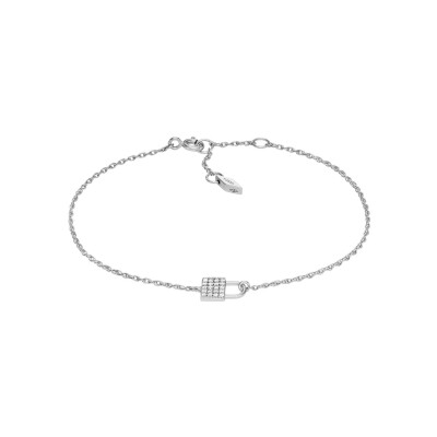 Bracelet Fossil Lock en argent