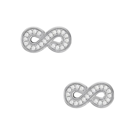 Boucles d'oreilles FOSSIL Infinity en argent