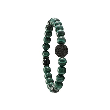 Bracelet Jourdan Bijoux en acier et malachite