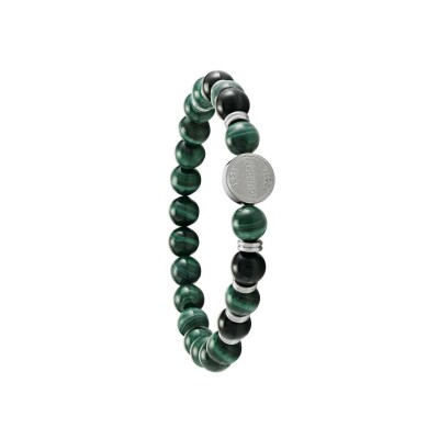 Bracelet Jourdan Bijoux en acier et malachite