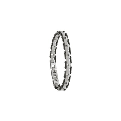 Bracelet Jourdan Bijoux Elias en acier et PVD noir