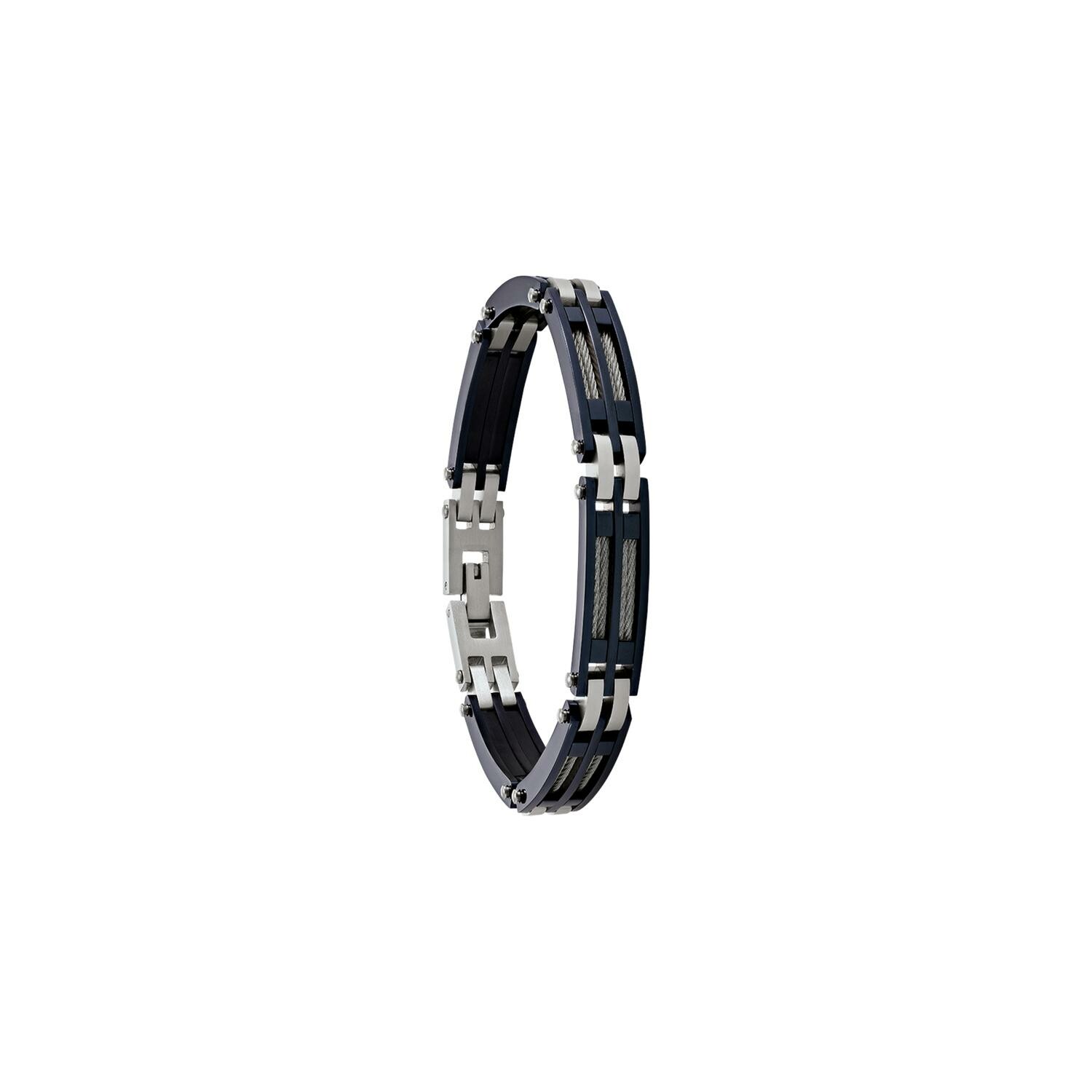 Bague shops jourdan acier cable noir