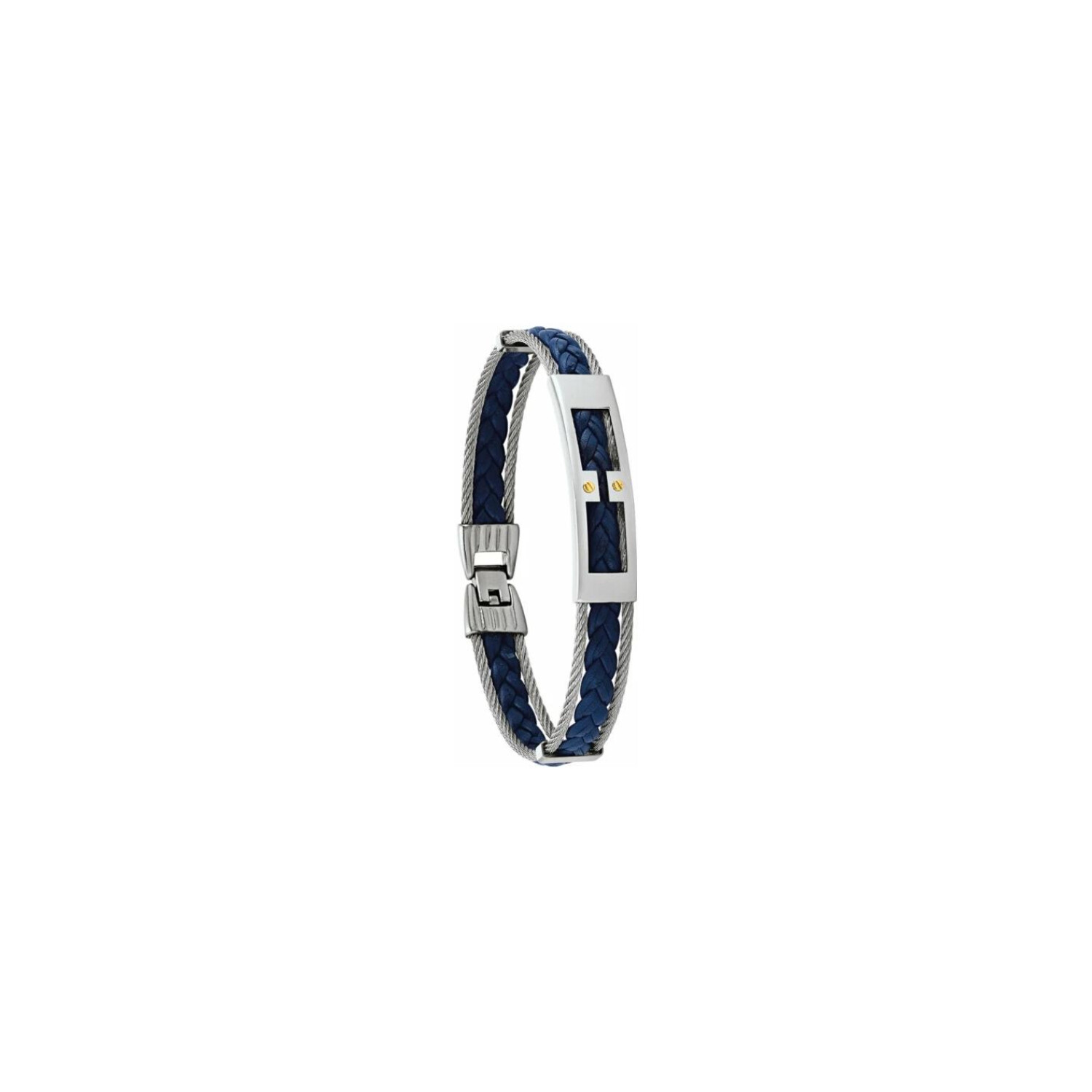 Bague jourdan best sale acier cable noir