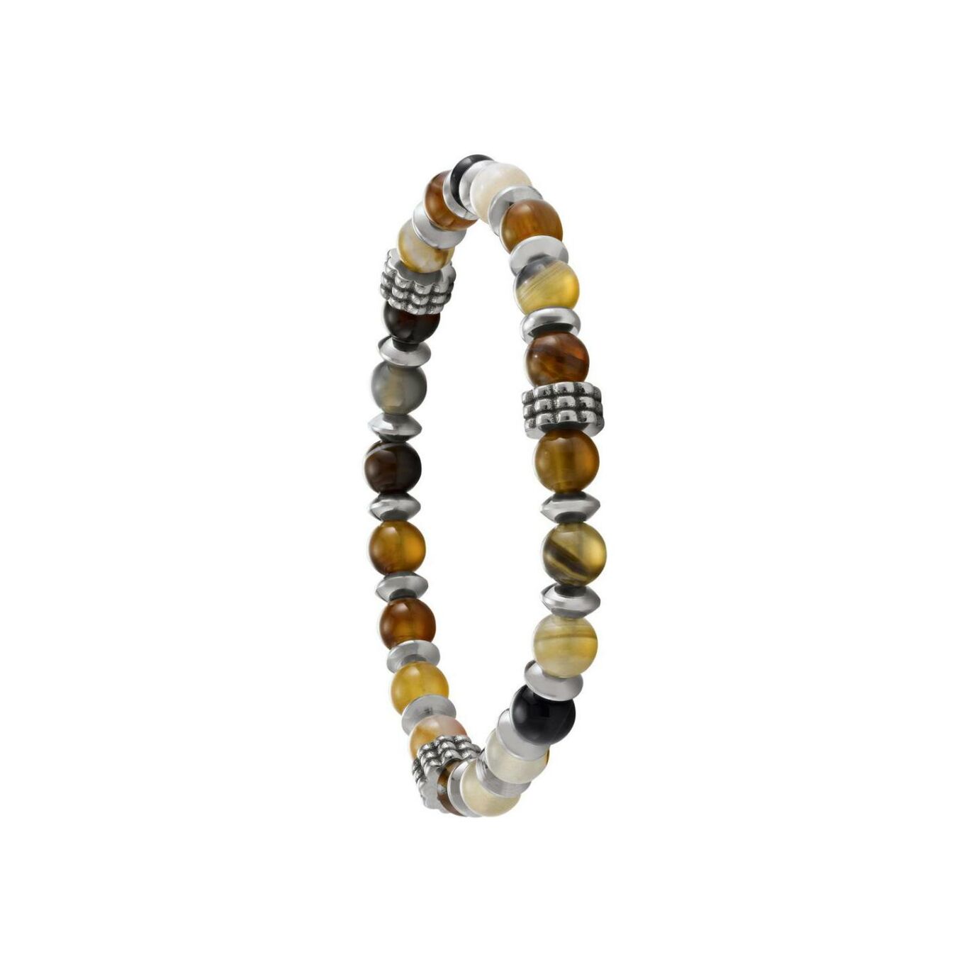 Bracelet Jourdan Bijoux en acier, pierre naturelle et agate