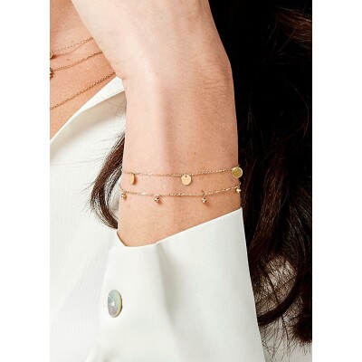 Bracelet Jackie Gold Disques en or jaune