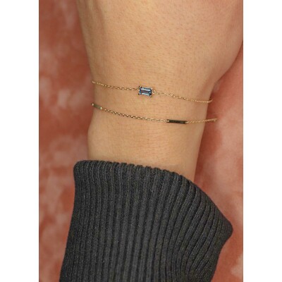 Bracelet Jackie Gold Triple Barre en or jaune