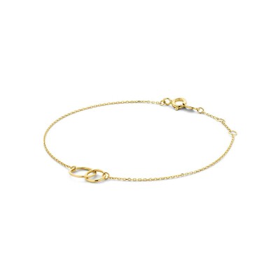 Bracelet Jackie Gold double cercle en or jaune