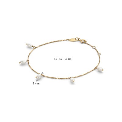 Bracelet Jackie Gold perles d'Amalfi en or jaune et perles de culture