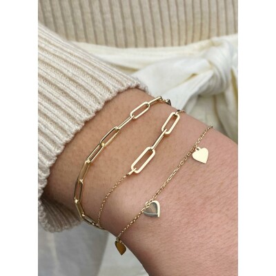 Bracelet Jackie Gold Corazon en or jaune