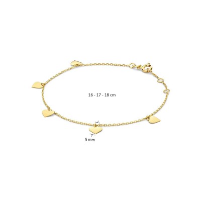 Bracelet Jackie Gold Corazon en or jaune