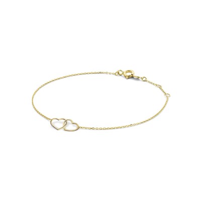 Bracelet Jackie Gold Double Cœur en or jaune