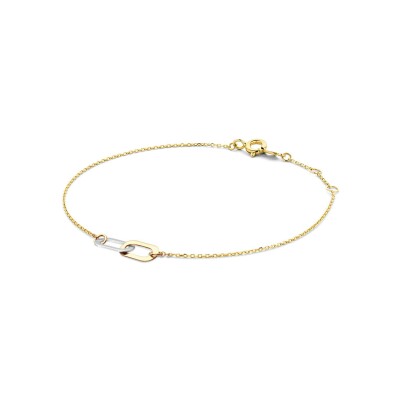 Bracelet Jackie Gold Cannaregio Bicolore en or jaune et or blanc