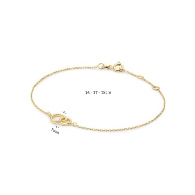 Bracelet Jackie Gold Giro Doppio en or jaune