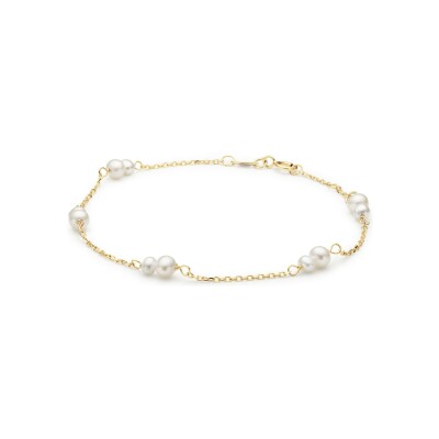 Bracelet Jackie Gold Perles Monte Carlo en or jaune et perles d'eau douce