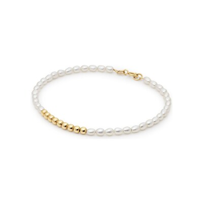 Bracelet Jackie Gold Perles Saint Tropez en or jaune et perles d'eau douce