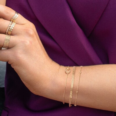 Bracelet Jackie Gold Spindle en or jaune