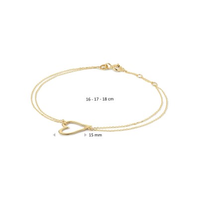 Bracelet Jackie Gold Cheers to Love en or jaune