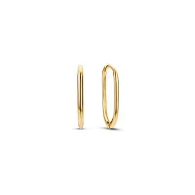 Boucles d'oreilles créoles Jackie Gold Ovales Grand Place en or jaune
