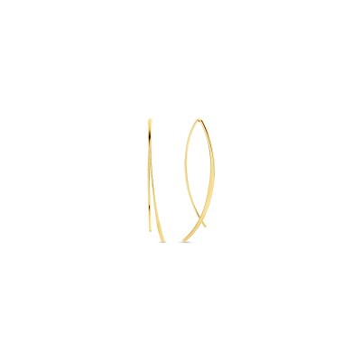 Boucles d'oreilles créoles Jackie Gold Mayfair en or jaune