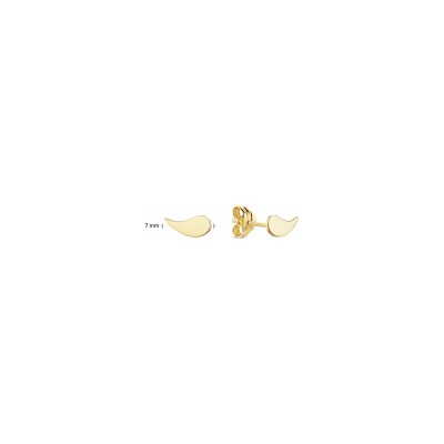 Boucles d'oreilles clous Jackie Gold Carnaval en or jaune