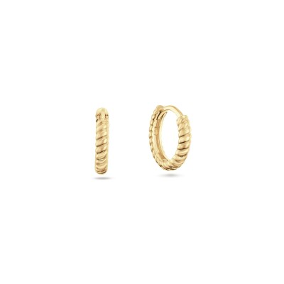 Boucles d'oreilles créoles Jackie Gold Cap Ferrat en or jaune