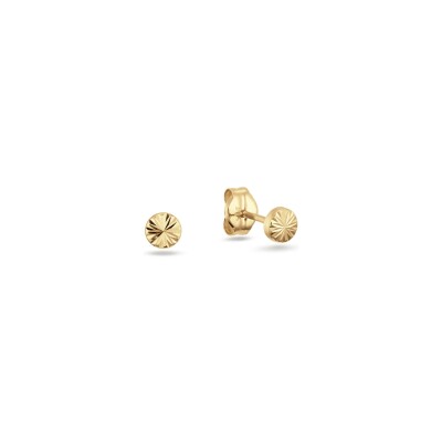 Boucles d'oreilles clous Jackie Gold Soleil en or jaune