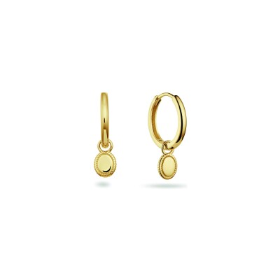 Boucles d'oreilles créoles Jackie Gold Amsterdam en or jaune