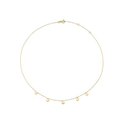 Collier Jackie Gold Petits Disques en or jaune