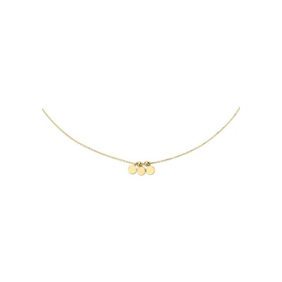 Collier Jackie Gold Petits Disques oscillants en or jaune