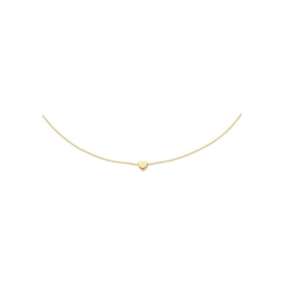 Collier Jackie Gold avec Petit Cœur plein en or jaune