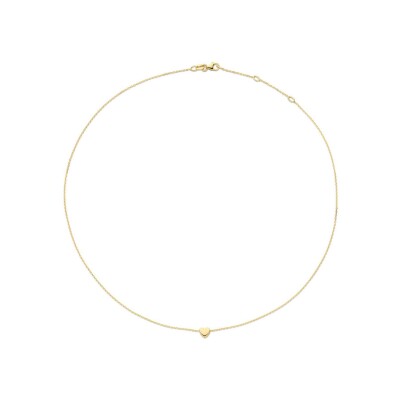 Collier Jackie Gold avec Petit Cœur plein en or jaune