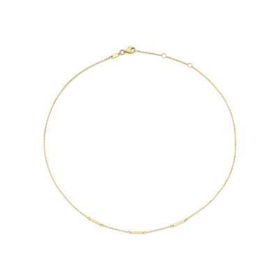Collier Jackie Gold Triple barres en or jaune