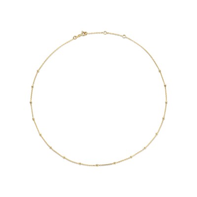 Collier Jackie Gold petites billes en or jaune