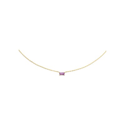 Collier Jackie Gold Medina en or jaune et améthyste